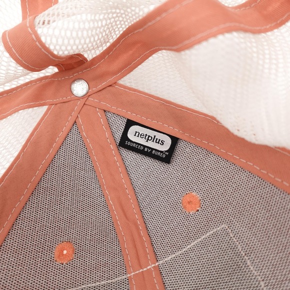 Patagonia Hat Cap Snap Back Pink Trucker Mesh Embroidered Patch NetPlus Mens - Picture 14 of 14